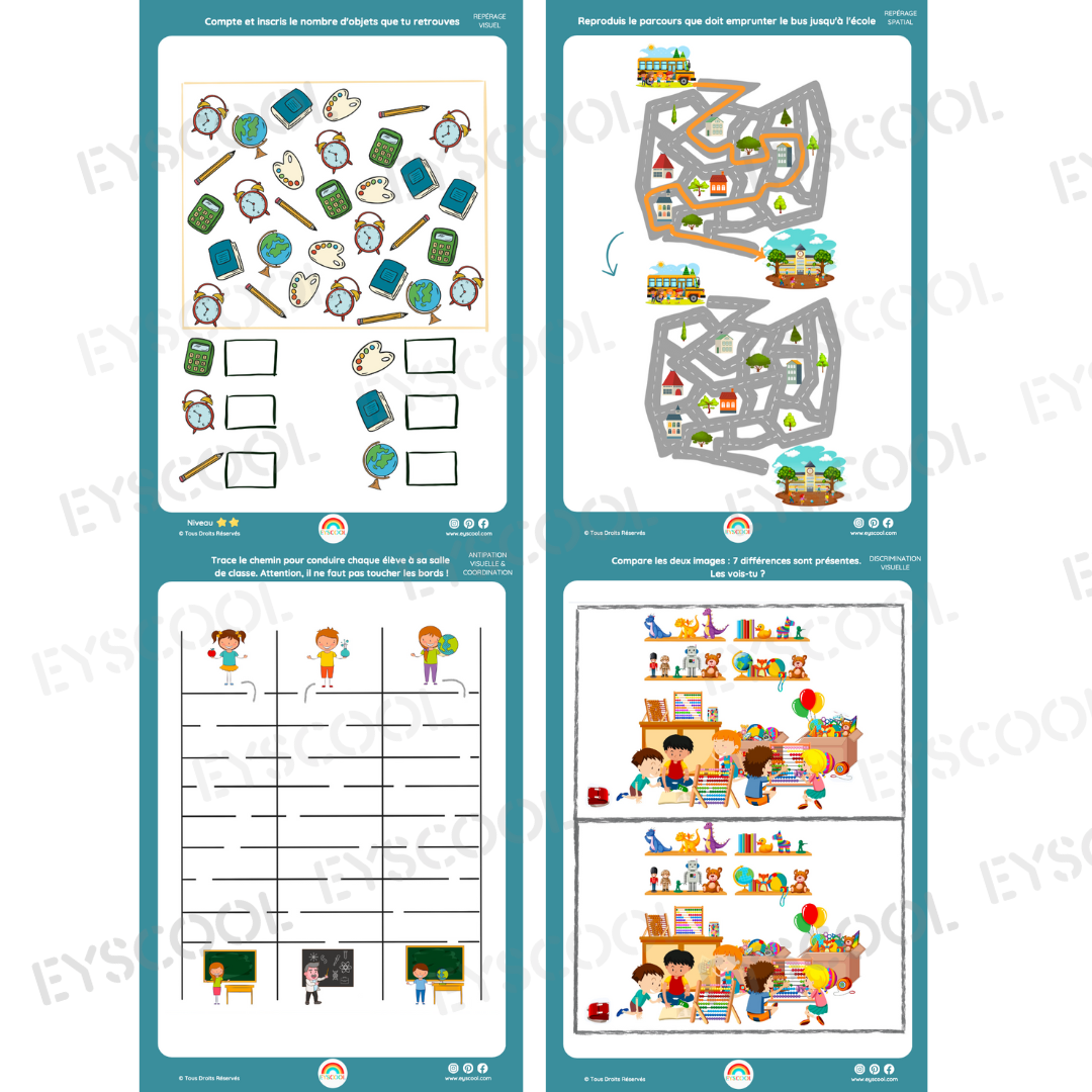 Pack d'activités - Rentrée scolaire (GSM et CP)