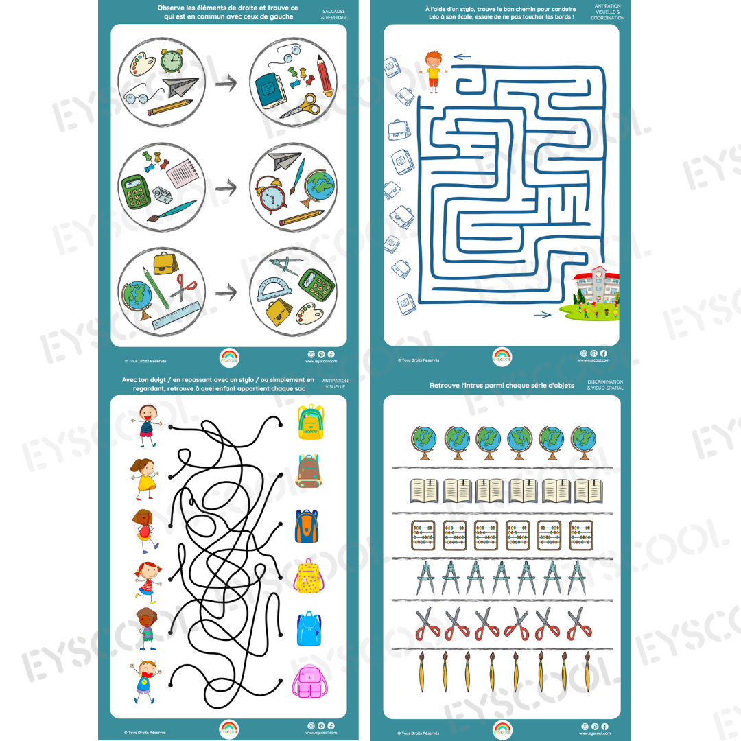 Pack d'activités - Rentrée scolaire (GSM et CP)