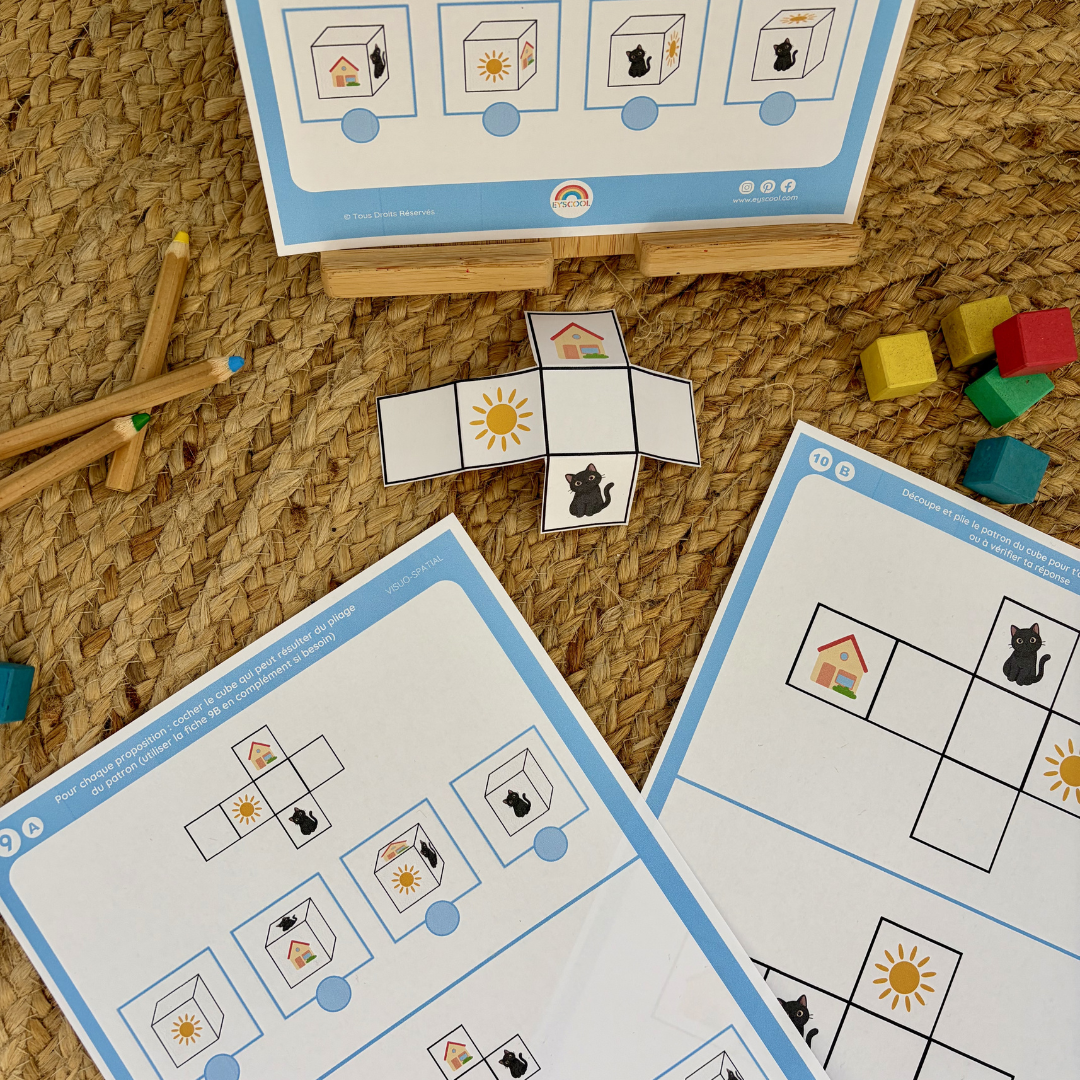 Fichier d'exercices visuo-spatiaux et visuo-constructifs