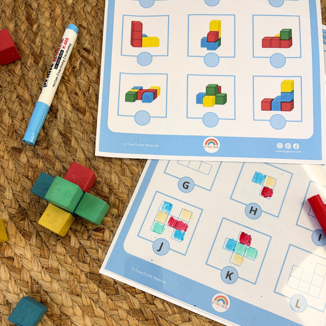 Kit de manipulation visuo-spatial et constructif